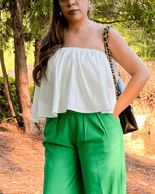 Summer white off the shoulder dress top