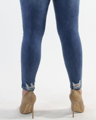 Luisa High Rise Medium Wash Distressed Skinny Women’s Jeans