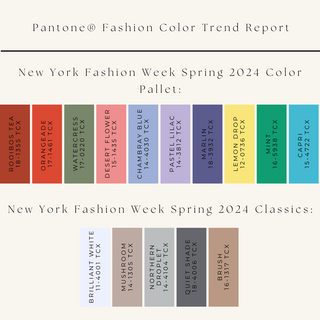 New York Fashion Week Colors for Spring 2024