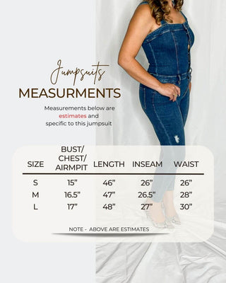 Valentina’s Denim Skinny Tight Women’s Jumpsuit